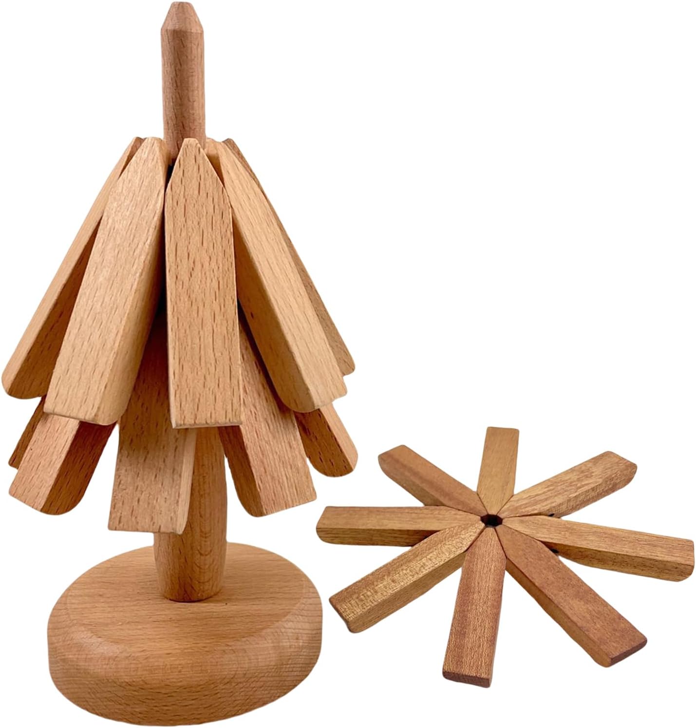Elegant Wooden Tree Trivet Set™