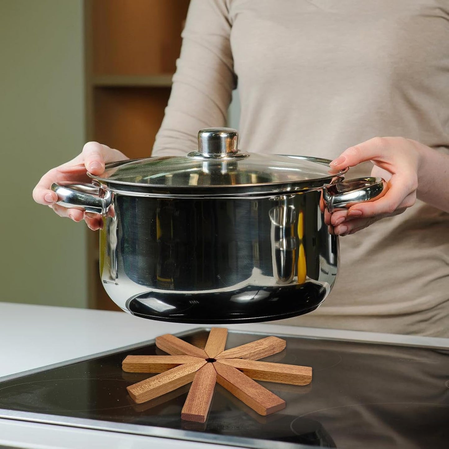 Elegant Wooden Tree Trivet Set™